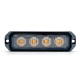 Van Master VMGLEDHD4A 12-24V R65 Heavy Duty 4 LED Amber Warning Light PN: VMGLEDHD4A